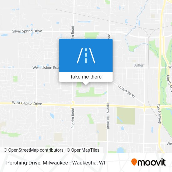 Mapa de Pershing Drive