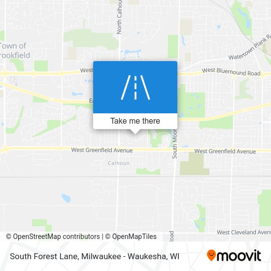 South Forest Lane map