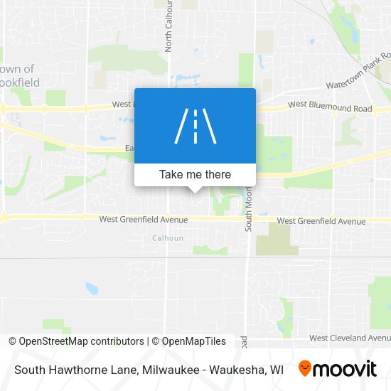 Mapa de South Hawthorne Lane