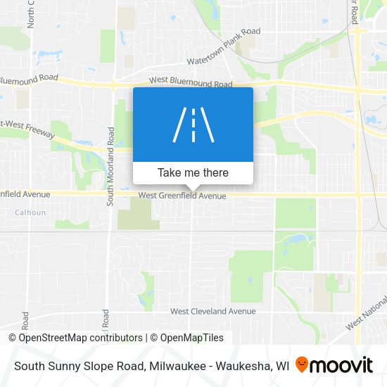 Mapa de South Sunny Slope Road