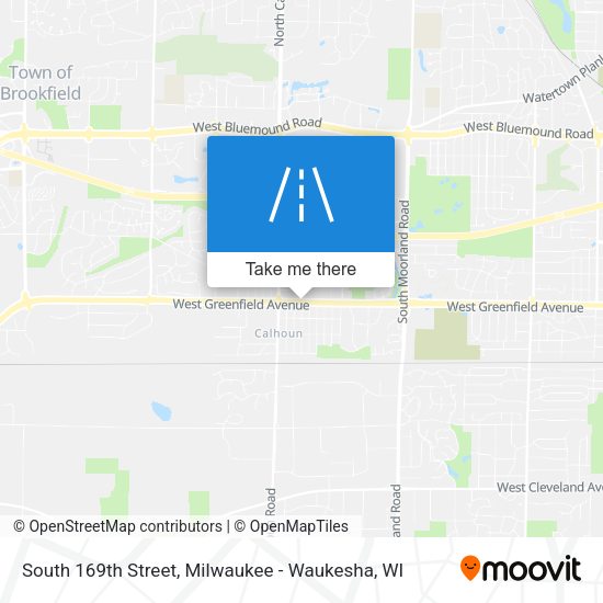 South 169th Street map