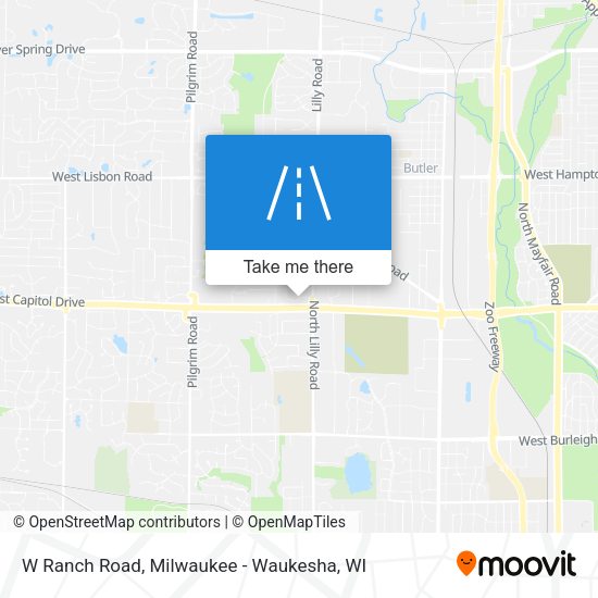 W Ranch Road map