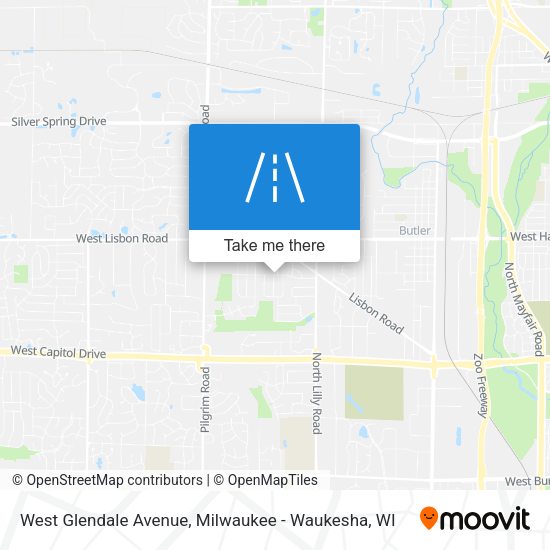 West Glendale Avenue map
