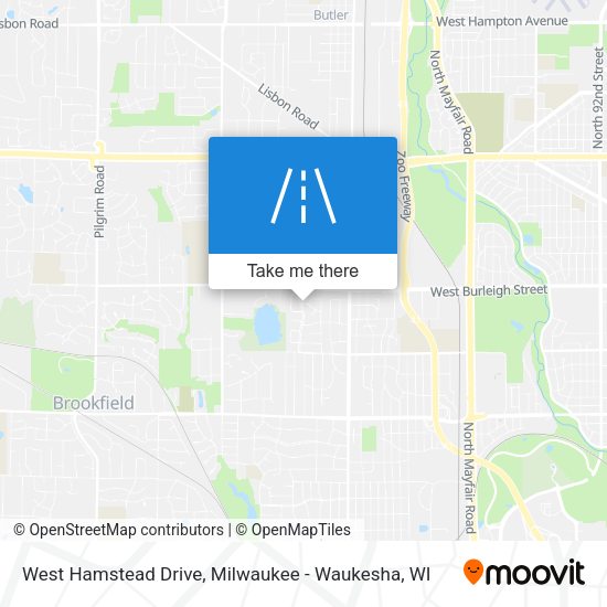 West Hamstead Drive map