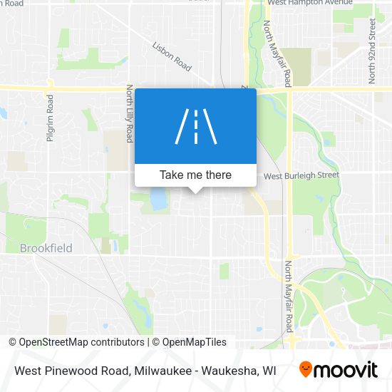 West Pinewood Road map