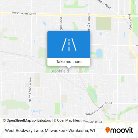 West Rockway Lane map