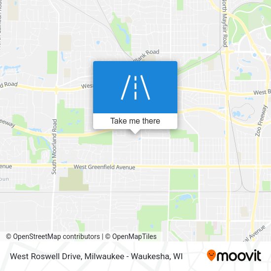 West Roswell Drive map