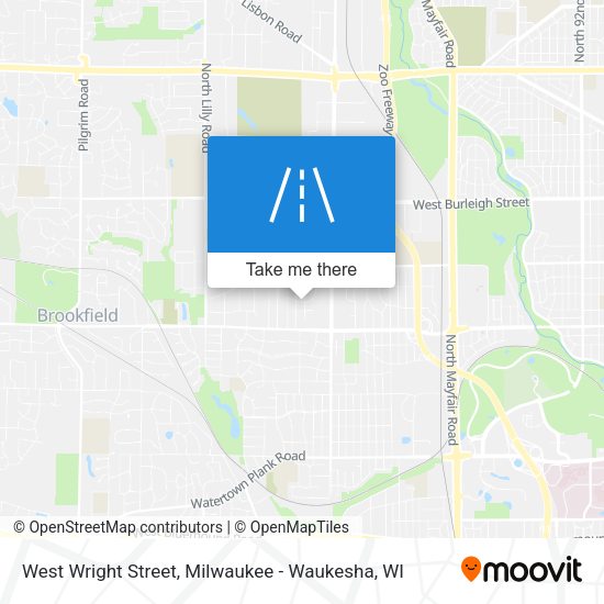 West Wright Street map