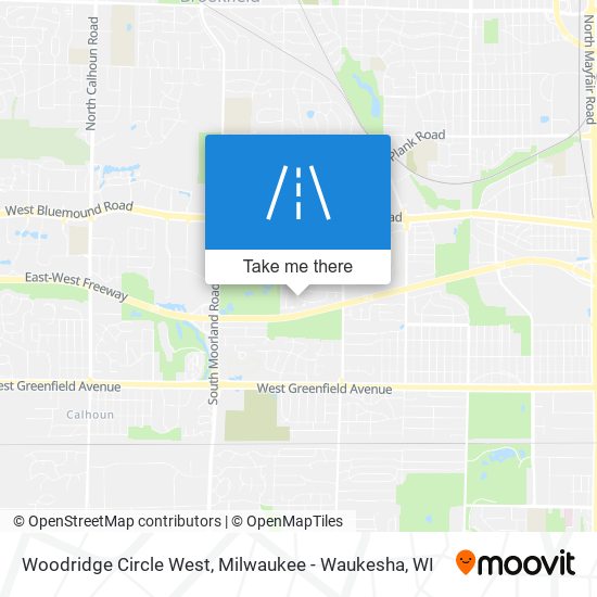 Mapa de Woodridge Circle West