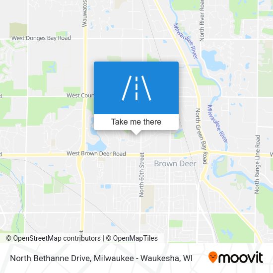 North Bethanne Drive map