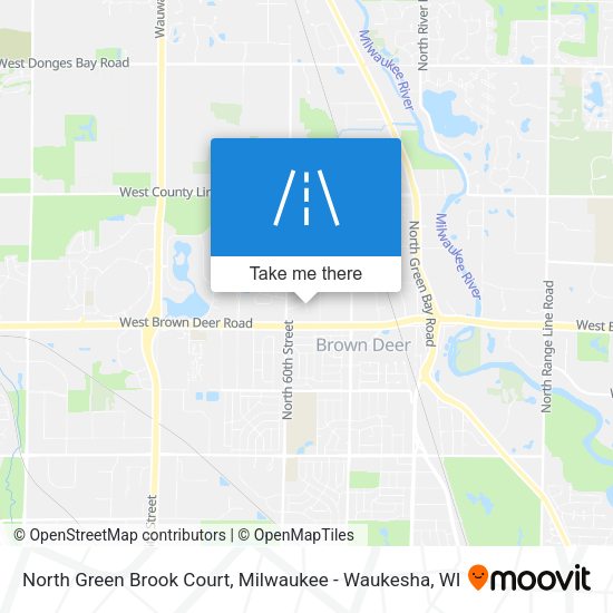 North Green Brook Court map