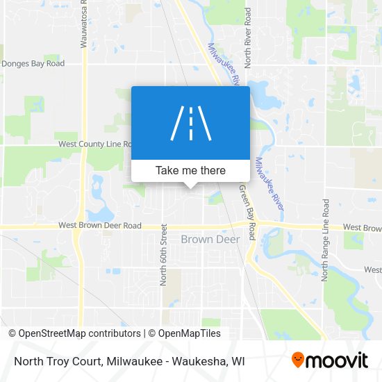 North Troy Court map