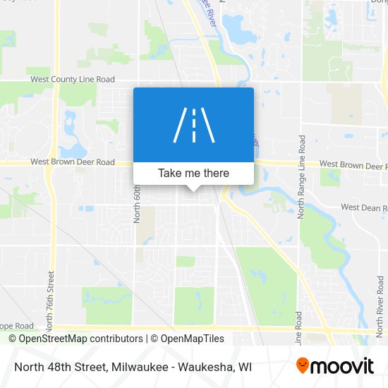 North 48th Street map