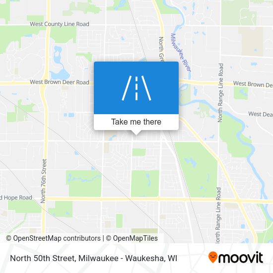 Mapa de North 50th Street