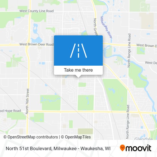 Mapa de North 51st Boulevard