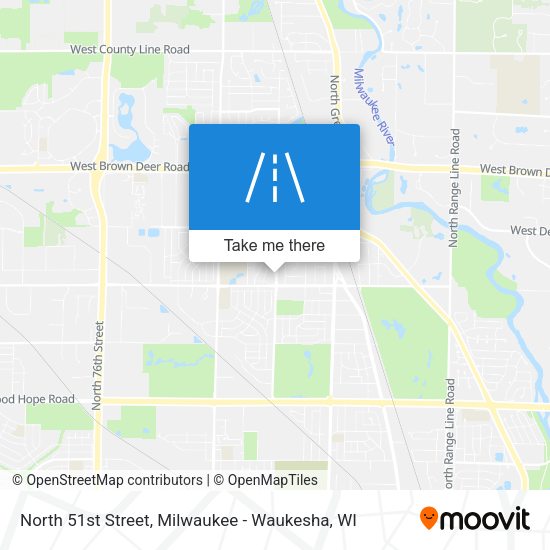 North 51st Street map