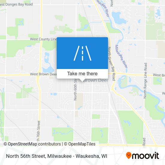 Mapa de North 56th Street