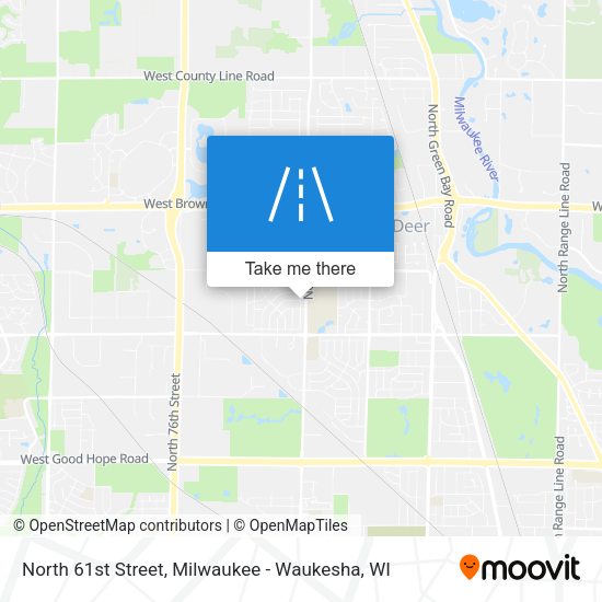 North 61st Street map