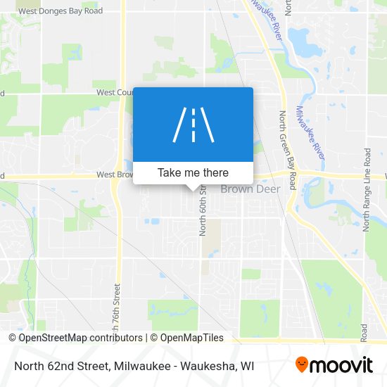 North 62nd Street map
