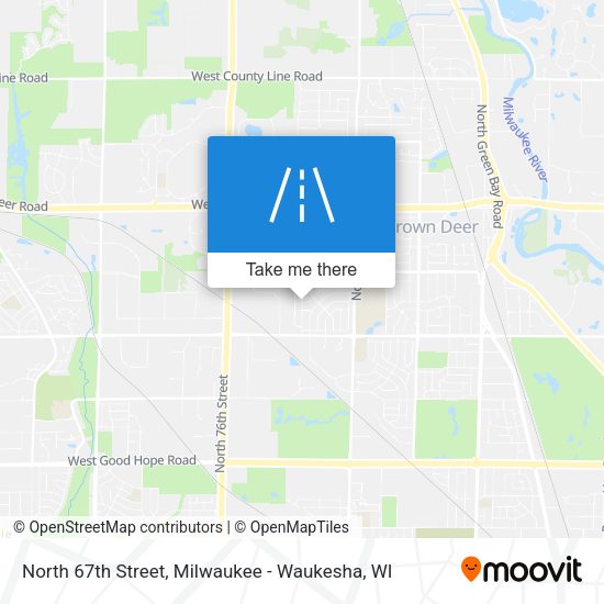 North 67th Street map