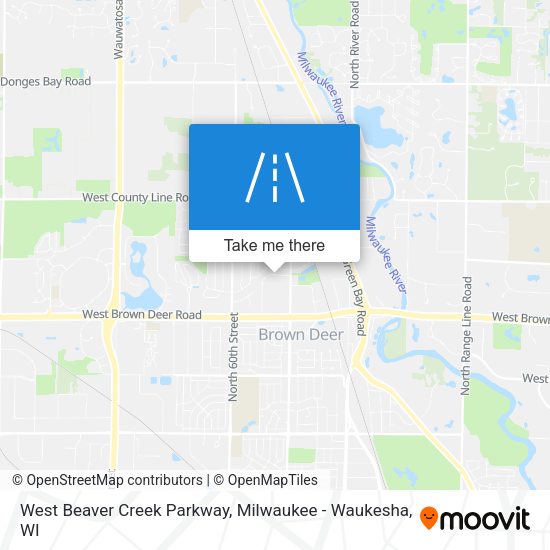 West Beaver Creek Parkway map