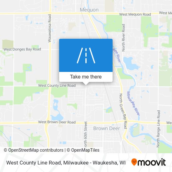 West County Line Road map