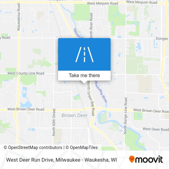 Mapa de West Deer Run Drive
