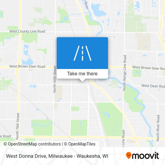 West Donna Drive map