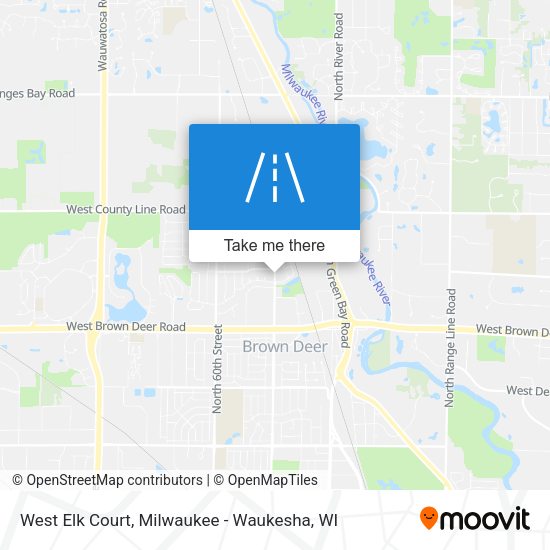 West Elk Court map