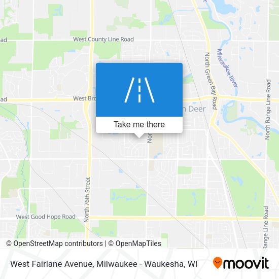 Mapa de West Fairlane Avenue