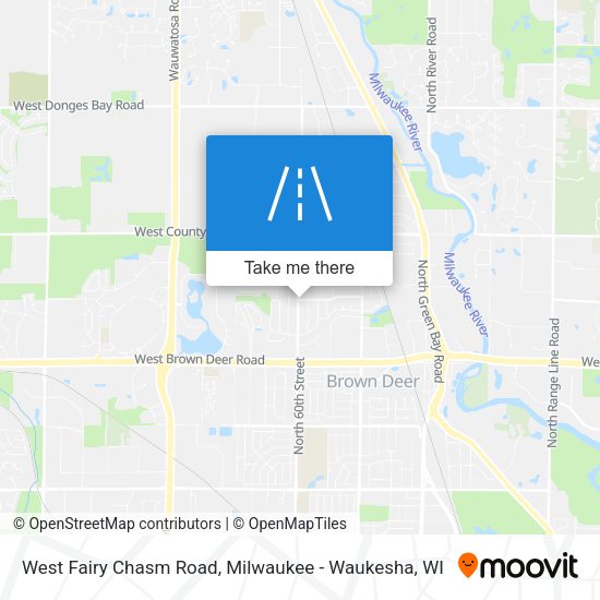 West Fairy Chasm Road map