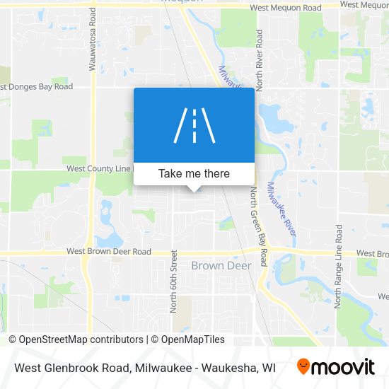 West Glenbrook Road map