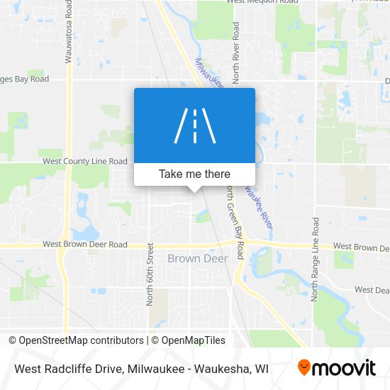 West Radcliffe Drive map