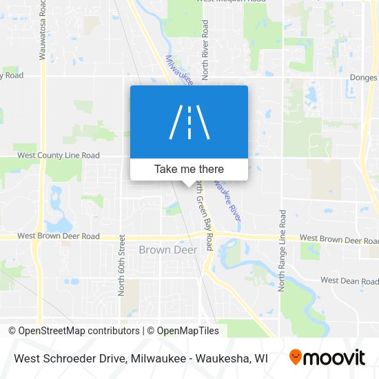 West Schroeder Drive map