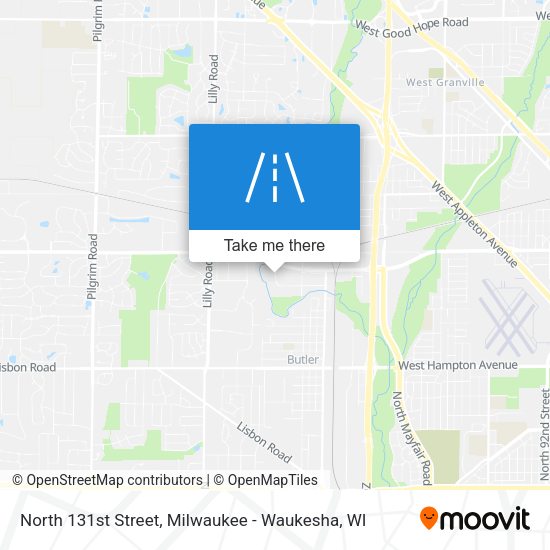 North 131st Street map