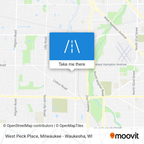 West Peck Place map
