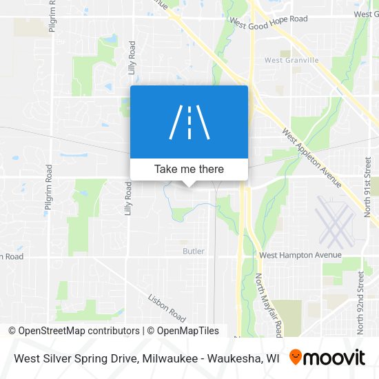 Mapa de West Silver Spring Drive