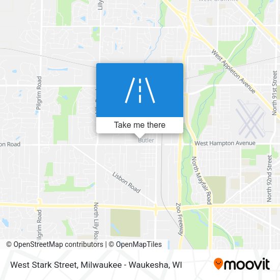 West Stark Street map