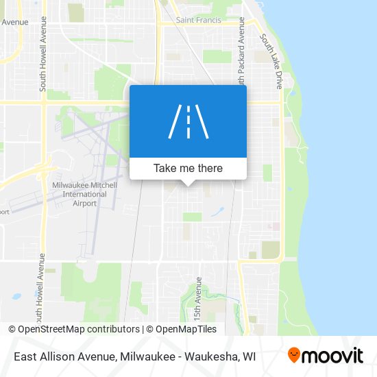 East Allison Avenue map