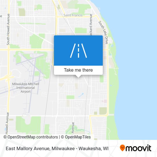 East Mallory Avenue map