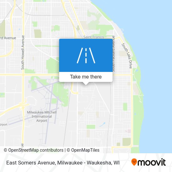 East Somers Avenue map