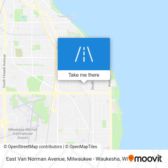 East Van Norman Avenue map