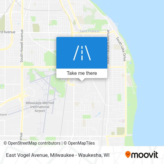 East Vogel Avenue map