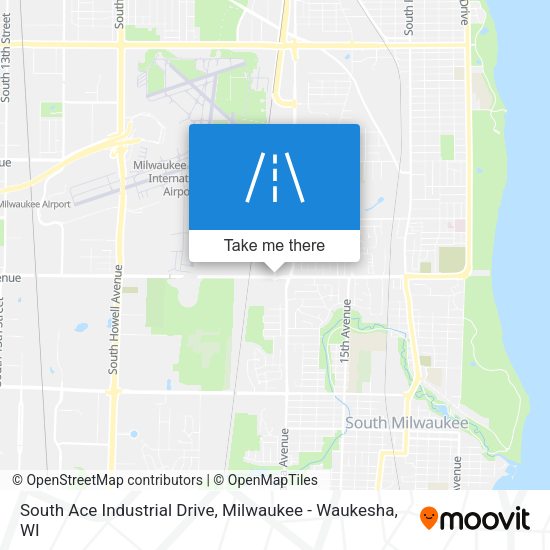 South Ace Industrial Drive map