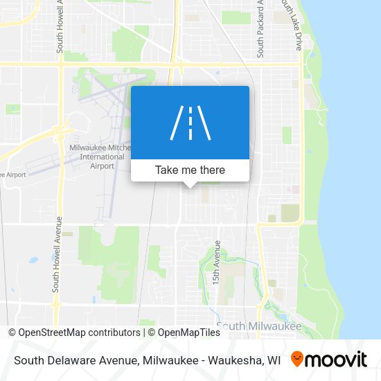 South Delaware Avenue map