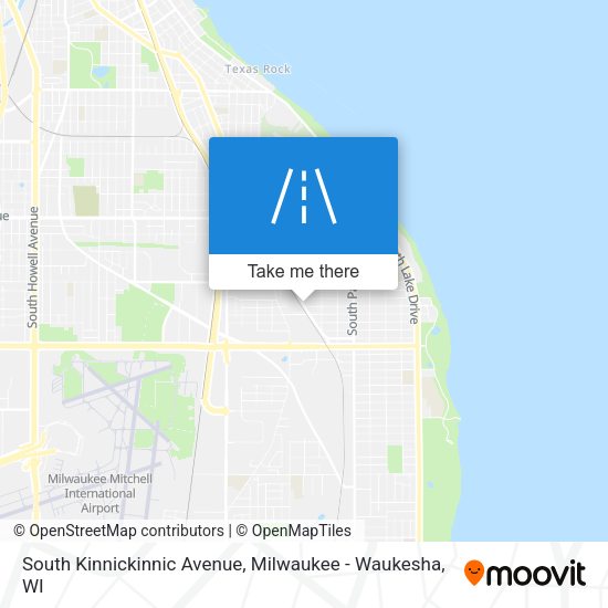 Mapa de South Kinnickinnic Avenue
