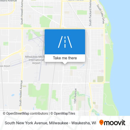 South New York Avenue map