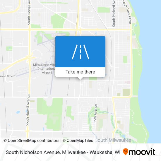 South Nicholson Avenue map