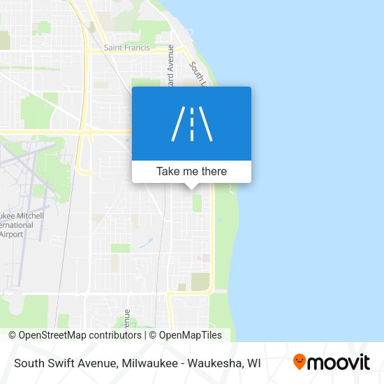 South Swift Avenue map