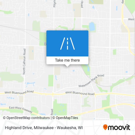 Highland Drive map